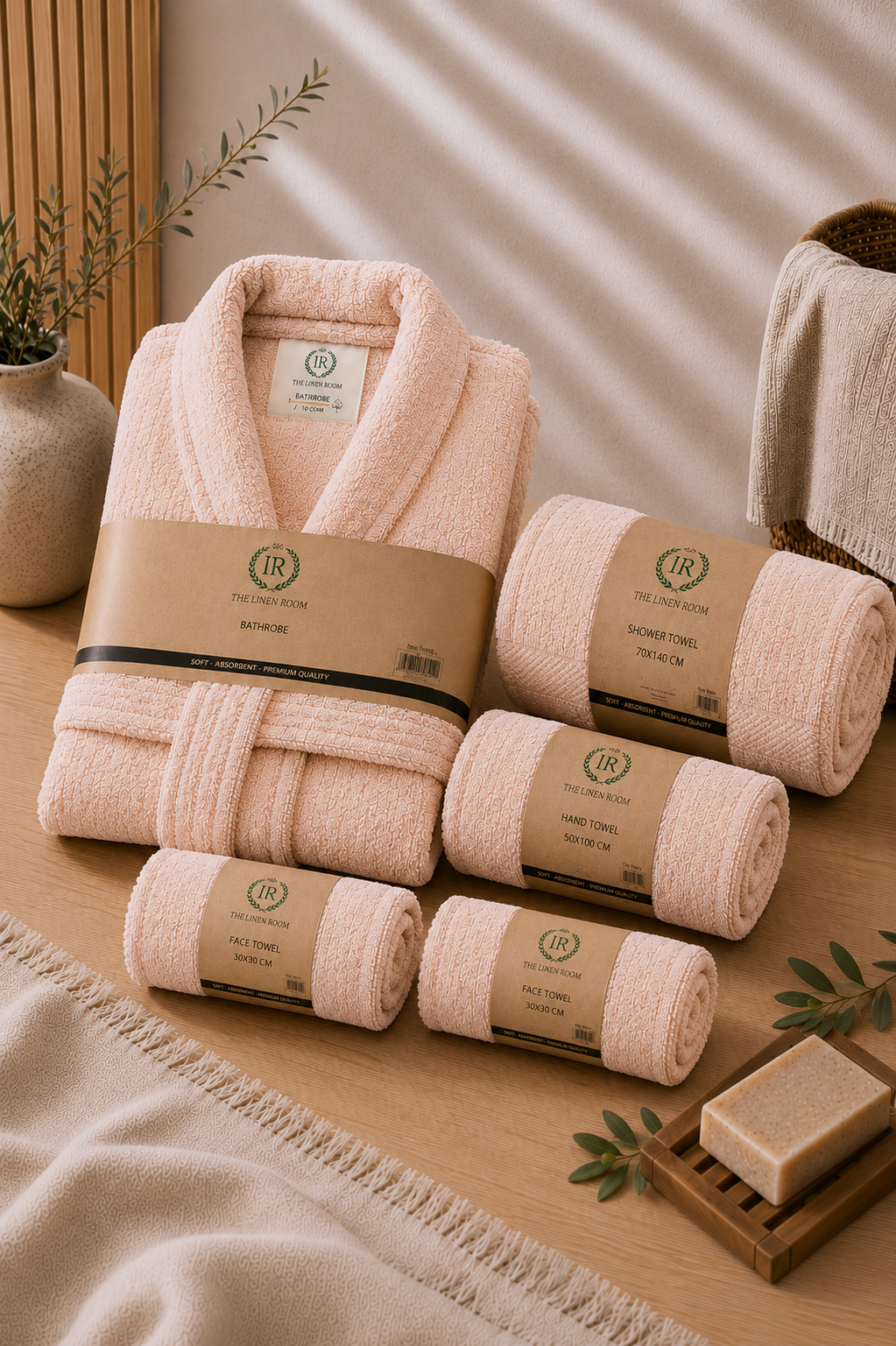 The Linen Room Cozy Home Comfort Set – 100% Premium Cotton | Luxury Soft & Highly Absorbent Towels | Hotel & Spa Quality